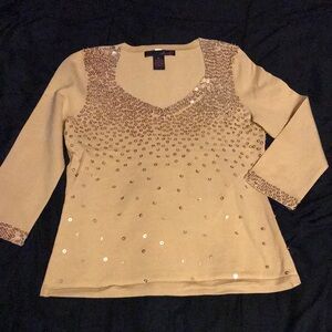 Willie Smith Sequin Silk blend Sweater